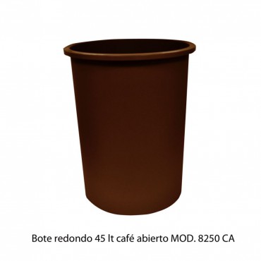 BOTE DE BASURA REDONDO 45L, SABLÓN