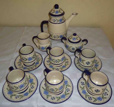 Juego de Café para 6 personas  de cerámica de alta temperatura