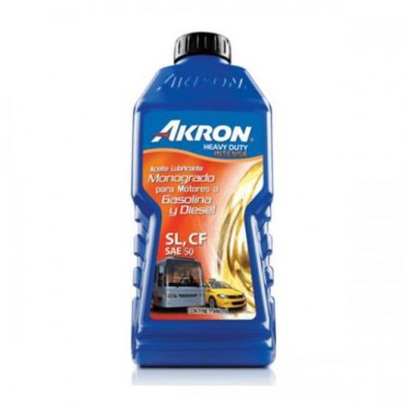 ACEITE DE MOTOR AKRON HD INTENSE API SL SAE 50