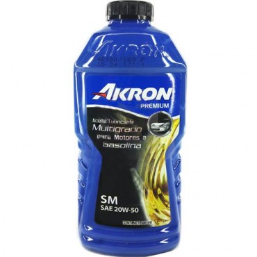 ACEITE DE MOTOR AKRON PREMIUM API SM SAE 20W50