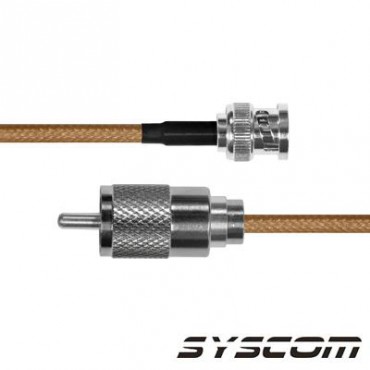 Cable RG142,con conectores BNC Macho / UHF Macho