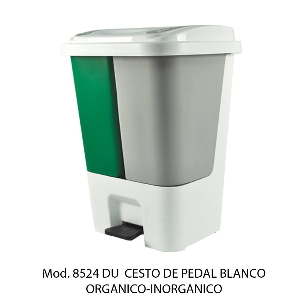 CESTO DE PEDAL BLANCO 17L, SABLÓN