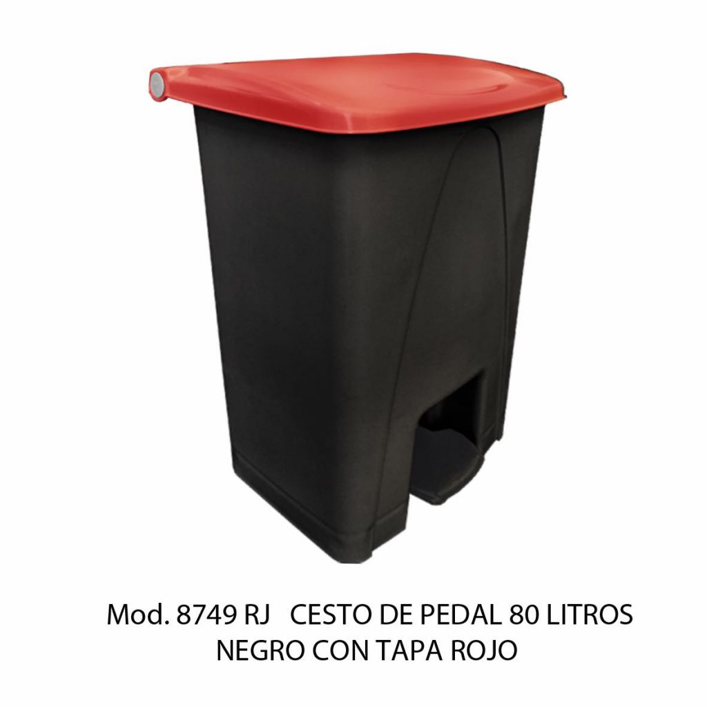 BOTE DE BASURA GRANDE CON PEDAL,SABLON