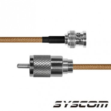 Cable RG142, con conectores BNC Macho / UHF Macho