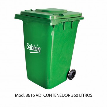 CONTENEDOR 360L VERDE, SABLÓN