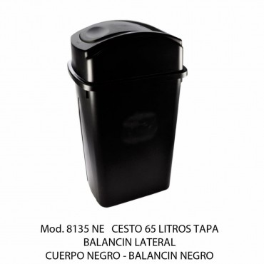 BOTE DE BASURA BALANCÍN LATERAL GRANDE, SABLON