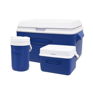 Combo de hieleras Rubbermaid, 54 QT / 57 Litros, muy practico para acampar