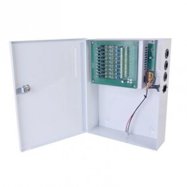 Fuente de alimentación de 12 Vcd con 18 salidas