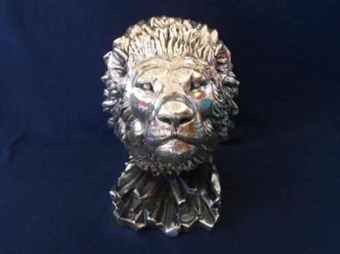 CABEZA DE LEÓN PRISMA ARTESANÍAS EN PLATA