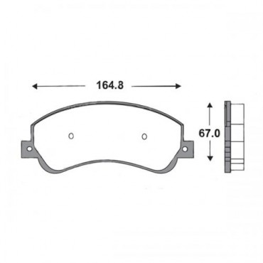 BALATA FRENO DE DISCO WAGNER FORD TRANSIT