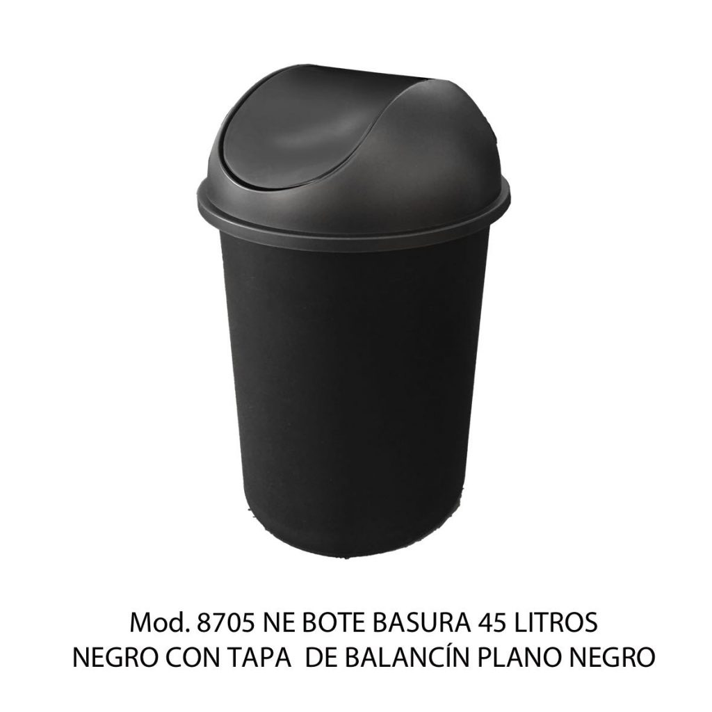 CESTO REDONDO LISO CON BALANCÍN Y TAPA, SABLON