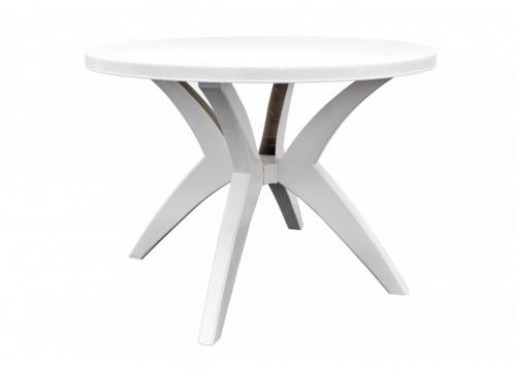 Mesa Redonda Elegante, Reforzada Para Jardín, EUROPLAST