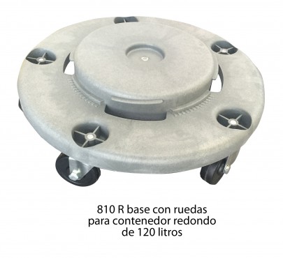 RUEDAS PARA CESTO DE BASURA 120 LTS, SABLÓN