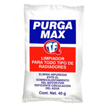 Química TF - Purga Max, Limpia Radiador y monoblock, Purga Max en polvo