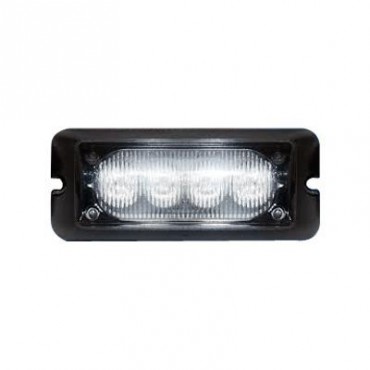 Luz auxiliar brillante con 4 LEDs, color ámbar, mica transparente