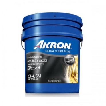 ACEITE DE MOTOR AKRON ULTRA CLEAR PLUS API CJ-4 SM MULTIGRADO DIESEL SAE 15W-40