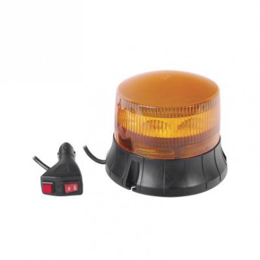 Burbuja LED giratoria de color ámbar, 9 LEDs, montaje magnético