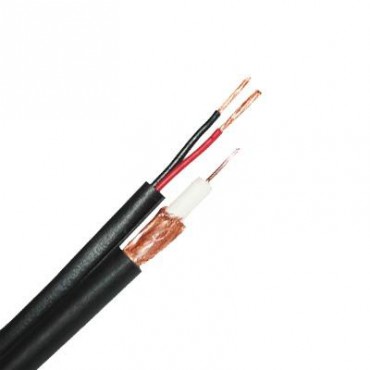 Cable RG6 con 2 Cables