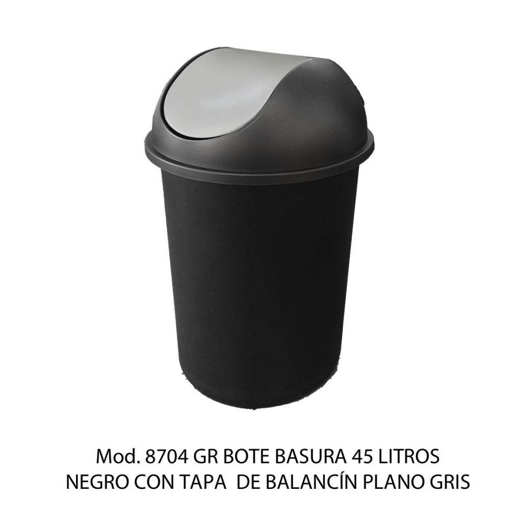 CESTO REDONDO LISO CON BALANCÍN Y TAPA, SABLON