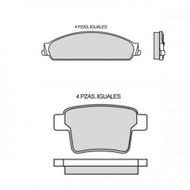 BALATA FRENO DE DISCO RAYBESTOS PARA FORD MONDEO 