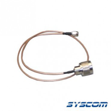 Cable RG-316 con conectores N Macho en un extremo y en el otro SMA Macho