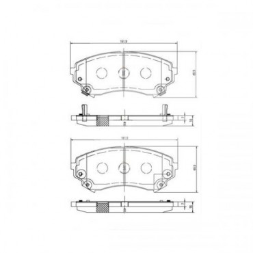 BALATA FRENO DE DISCO RAYBESTOS DELANTERA PROFESSIONAL GRADE PARA CADILLAC CTS