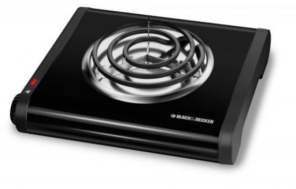 Quemador Portátil Individual Negro