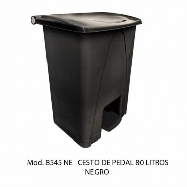 BOTE DE BASURA GRANDE CON PEDAL 80L, SABLON
