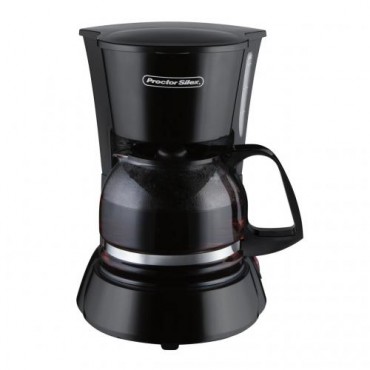 Cafetera negra Proctor Silex de 4 tazas