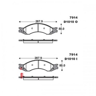 BALATA FRENO DE DISCO WAGNER PARA CHEVROLET C4500 1 1/2 TON TRU