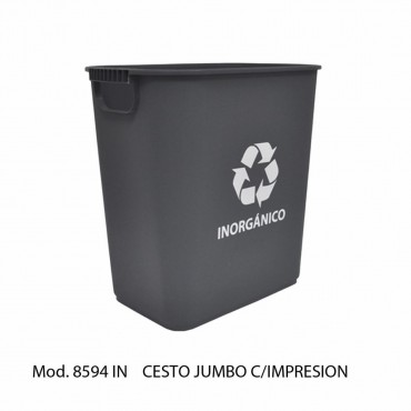 CESTO JUMBO CON ASAS CON IMPRESIÓN, SABLÓN