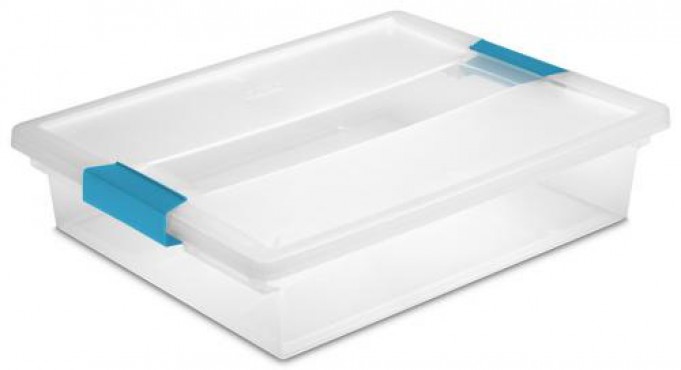 CAJA LARGA DE PLÁSTICO, CLIP BOX, STERILITE.