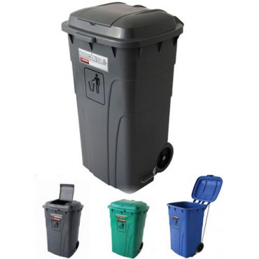 BOTE DE BASURA MOVIL 240L, PELDAÑOS