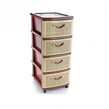 CAJONERA 4 NIVELES EN COLORES OBSCUROS