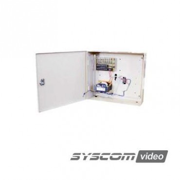 Fuente de poder para CCTV de 8 salidas a 24 Vca, 8 A