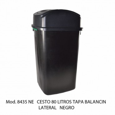 BOTE DE BASURA BALANCÍN LATERAL 80 LTS, SABLÓN