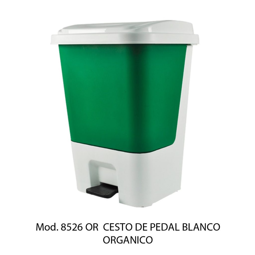 CESTO DE PEDAL BLANCO 17L, SABLÓN