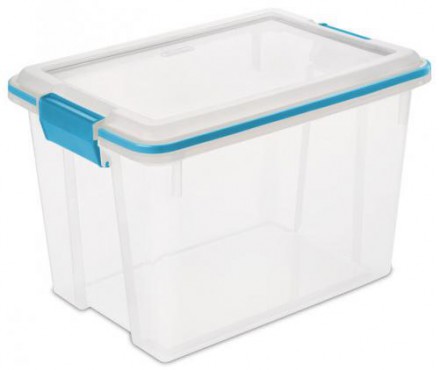 CAJA HERMETICA TRANSPARENTE DE 20 QTS / 19 CAJA PLASTICO STERILITE