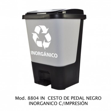 BOTE BASURA CON PEDAL 17 LTS, SABLON