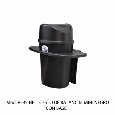 BOTE DE BASURA CON BALANCÍN MINI CON BASE, SABLÓN