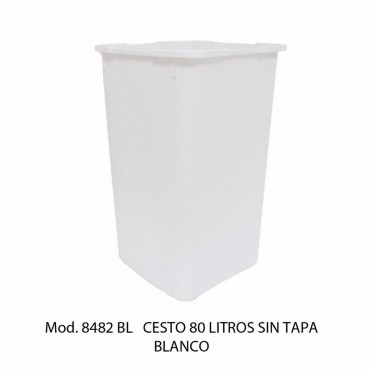 BOTE DE BASURA SIN TAPA 80 LTS, SABLÓN