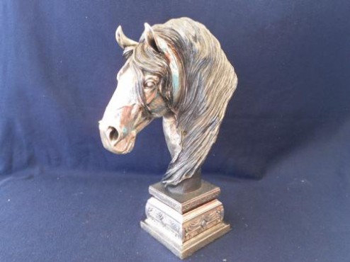 CABEZA CABALLO FRIESSAN ARTESANÍAS DE PLATA