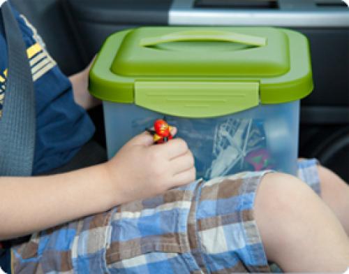 CAJA PEQUEÑA DE PLASTICO, SHOW OFF, STERILITE