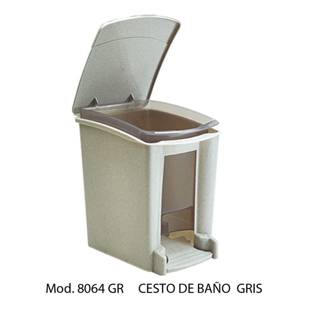 CESTO DE BASURA PARA BAÑO CON PEDAL, SABLON