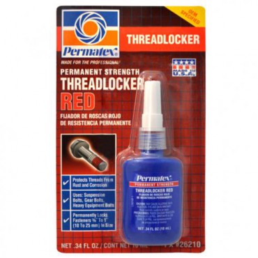 FIJADOR DE RESISTENCIA PERMANENTE 262 ROJO, PERMATEX