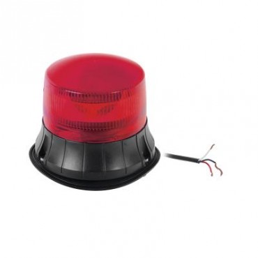Burbuja LED giratoria color rojo, 9 LEDs, montaje permanente