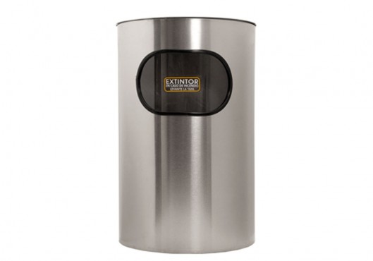 PORTA EXTINTOR CILÍNDRICO INOXIDABLE PULIDO 4 Y 6KG, FANEX