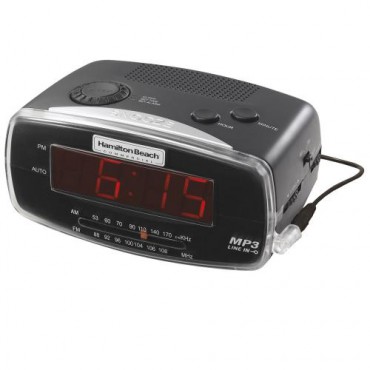 MP3 Black RELOJ ALARMA / Radio
