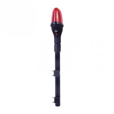 Luz telescópica para motocicleta, color rojo