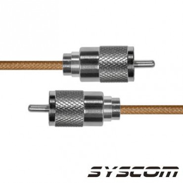 Cable RG142, con conectores UHF(PL-256) Macho / UHF (PL-259) Macho